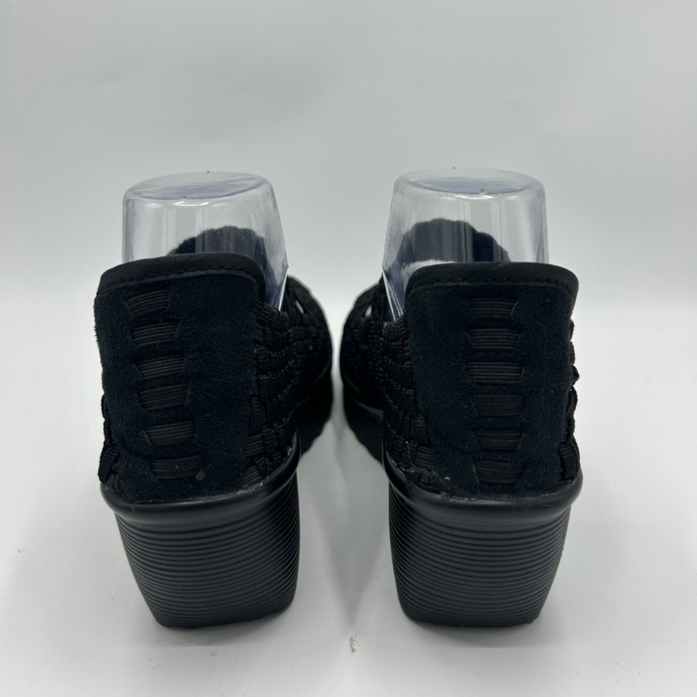 White Mt. Women's Black Woven Platform Shoes Size 7.5 - Picture 3 of 7
